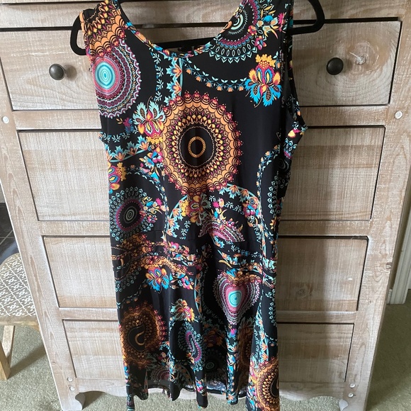 Chic Bohemian Black Mini Dress - Picture 4 of 9